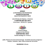 Loto public du club La Fraternelle de Monfrange
