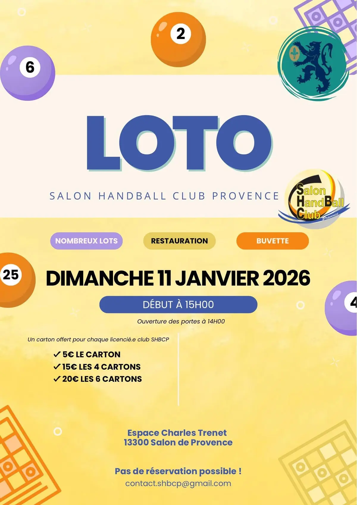 Loto : Salon Handball Club Provence