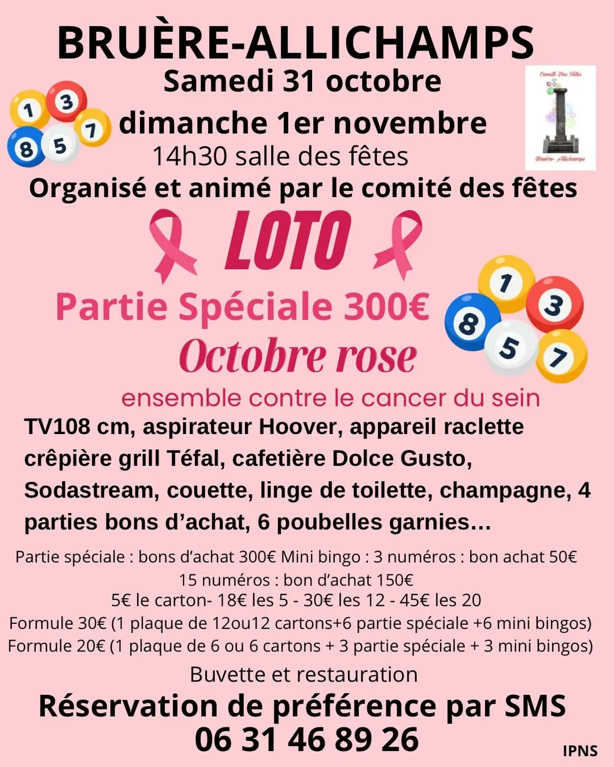 Loto Spécial Octobre Rose