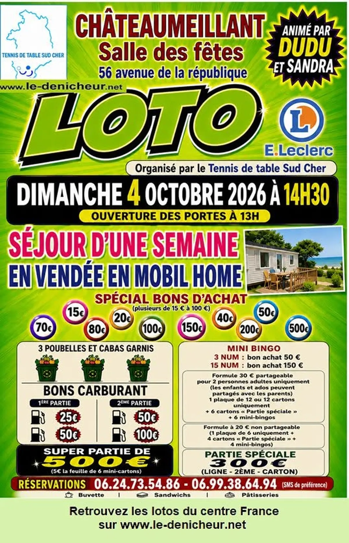 Loto Tennis de table sud cher