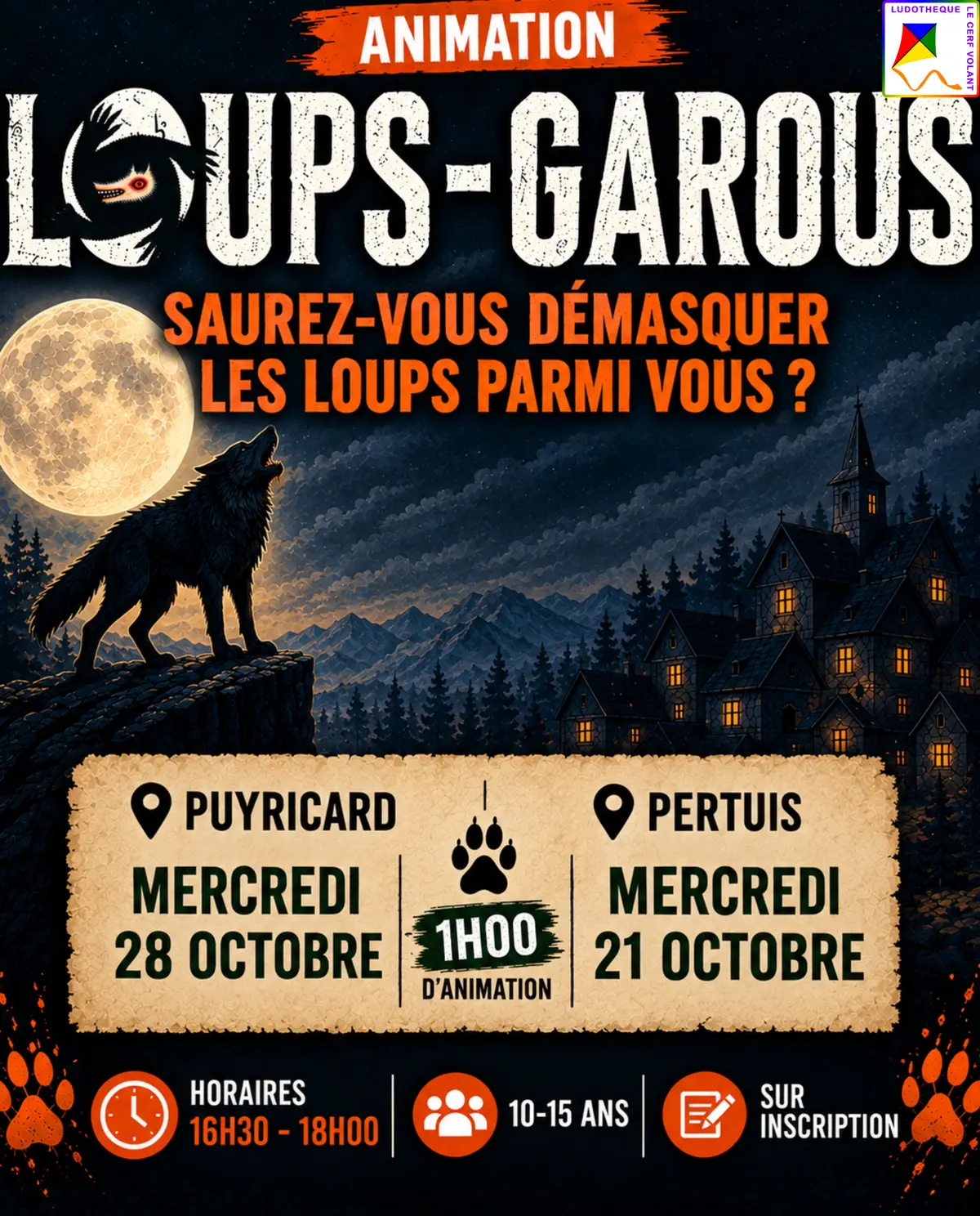 Loup-Garou à la Ludothèque Le Cerf-Volant