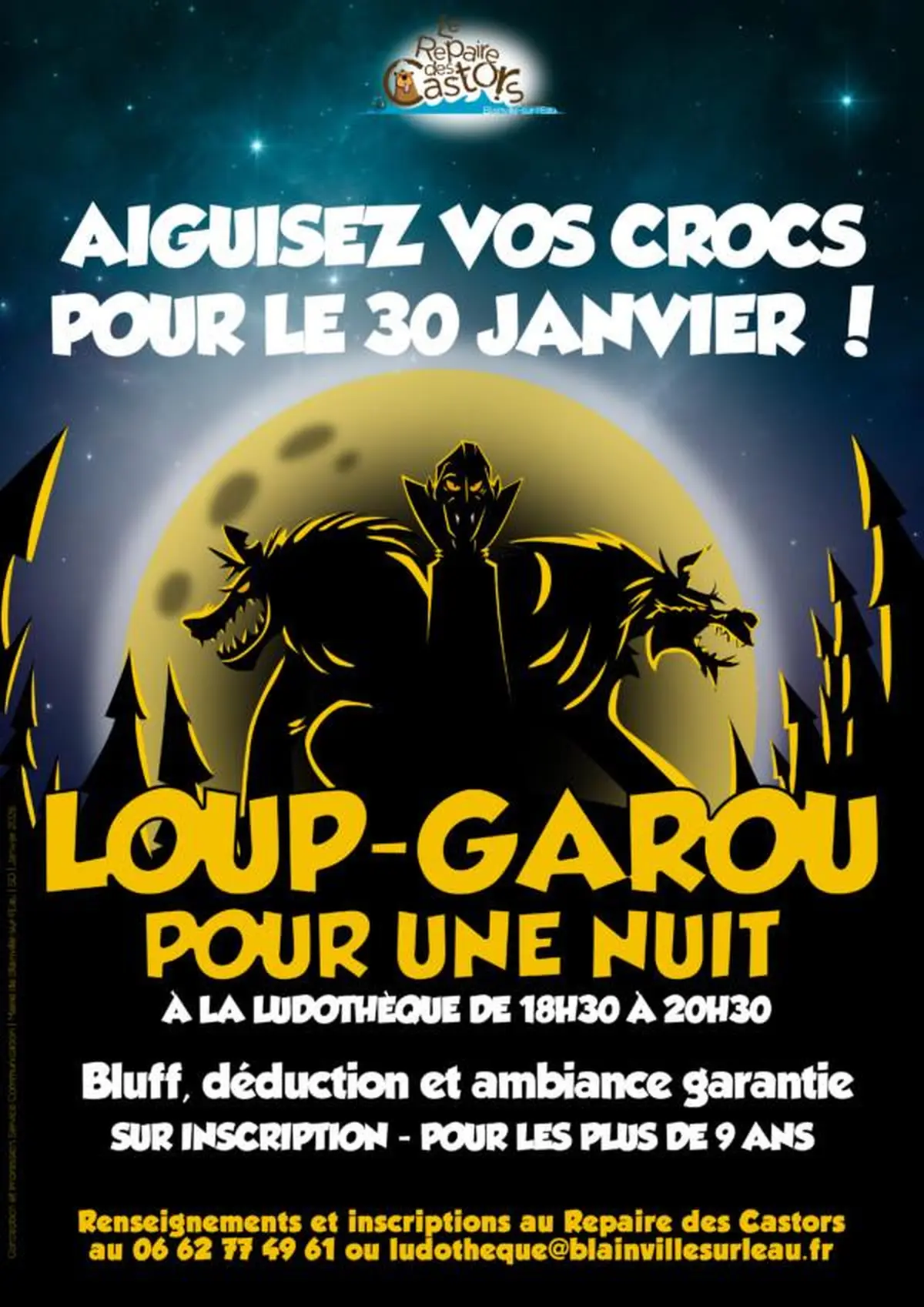 Loup-garou pour une nuit à la Ludothèque