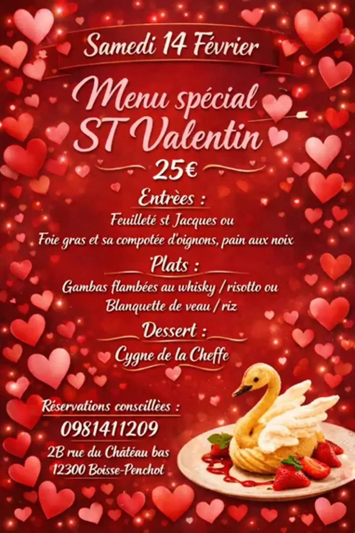 Love & passion au Brasero pour la St Valentin