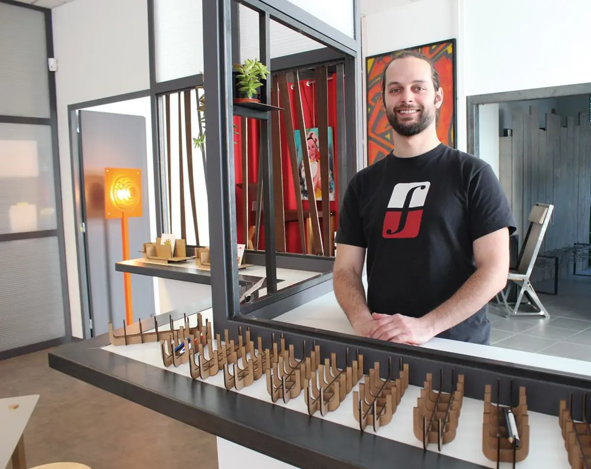 Lucas Stoppele, fondateur du Comptoir du design a Rixheim !