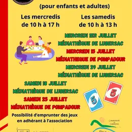 Ludothèque case départ à la médiathèque de Lubersac
