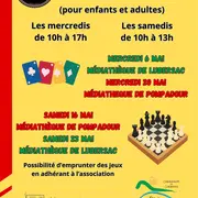 Ludothèque case départ à la médiathèque de Pompadour