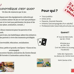Ludothèque : espace jeux de sociétés