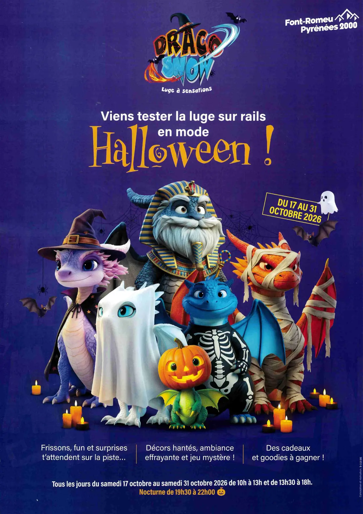 Luge Sur Rail Draco'Snow - Nocturne Halloween