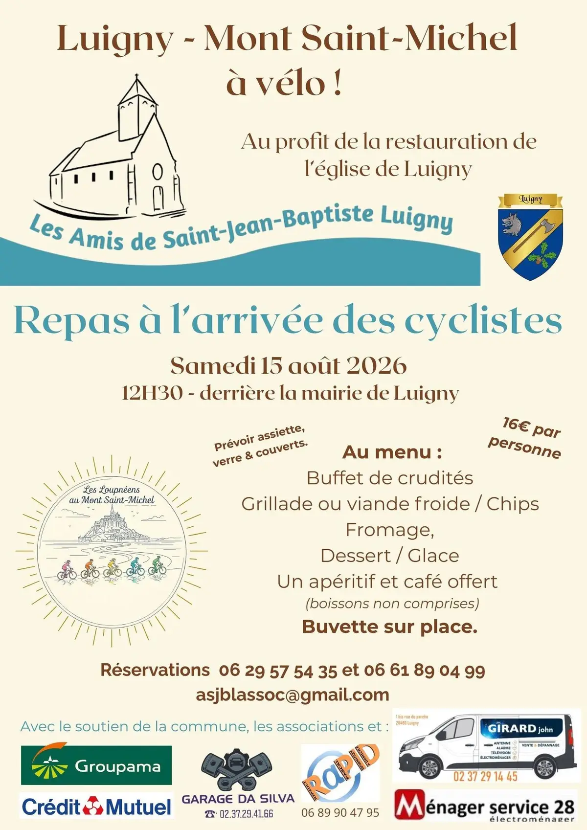 Luigny au Mont-Saint-Michel à vélo
