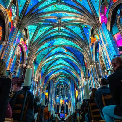 LUMINISCENCE : le nouveau spectacle immersif 360° qui illumine la basilique de Nice