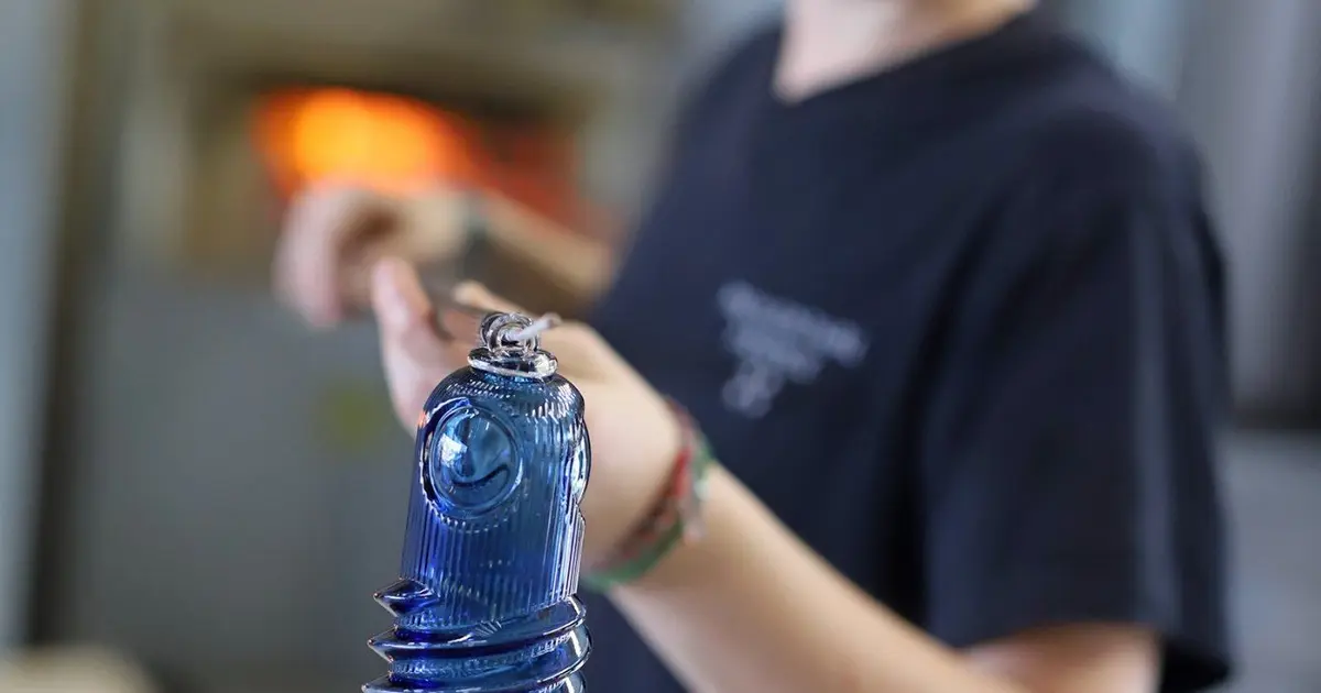 Boule De Noël Meisenthal 2020 – Magma Bleu Foncé, édition Limitée