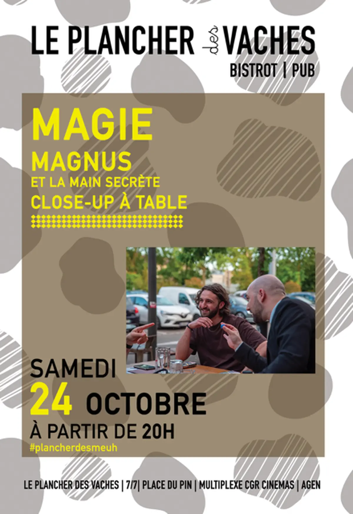 Magnus et la main secrete Close up à table