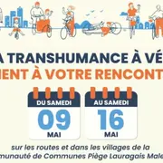 Mai à Vélo : La Transhumance à Vélo Fait étape à Laurac