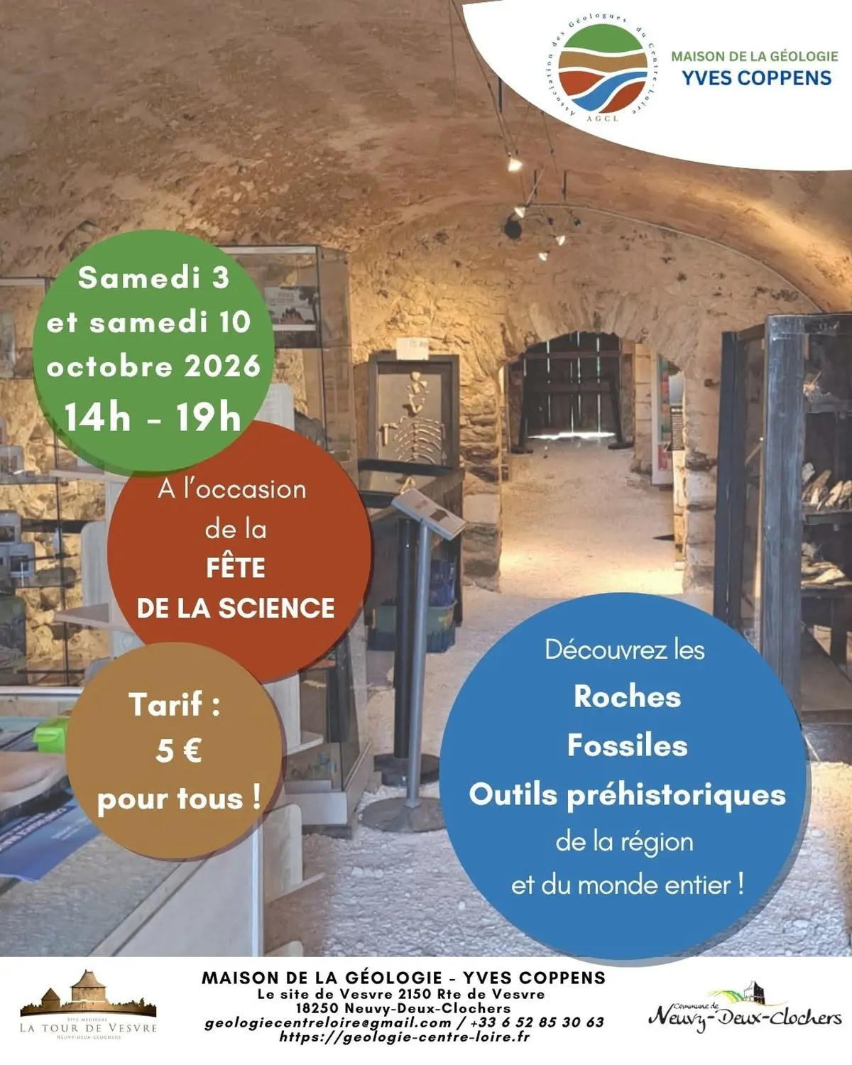Maison de la Géologie Yves Coppens : Fête de la Science