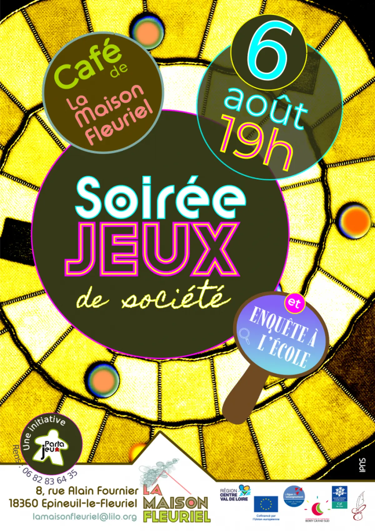 Maison Fleuriel : Soirée jeu de société et enquête à l'école