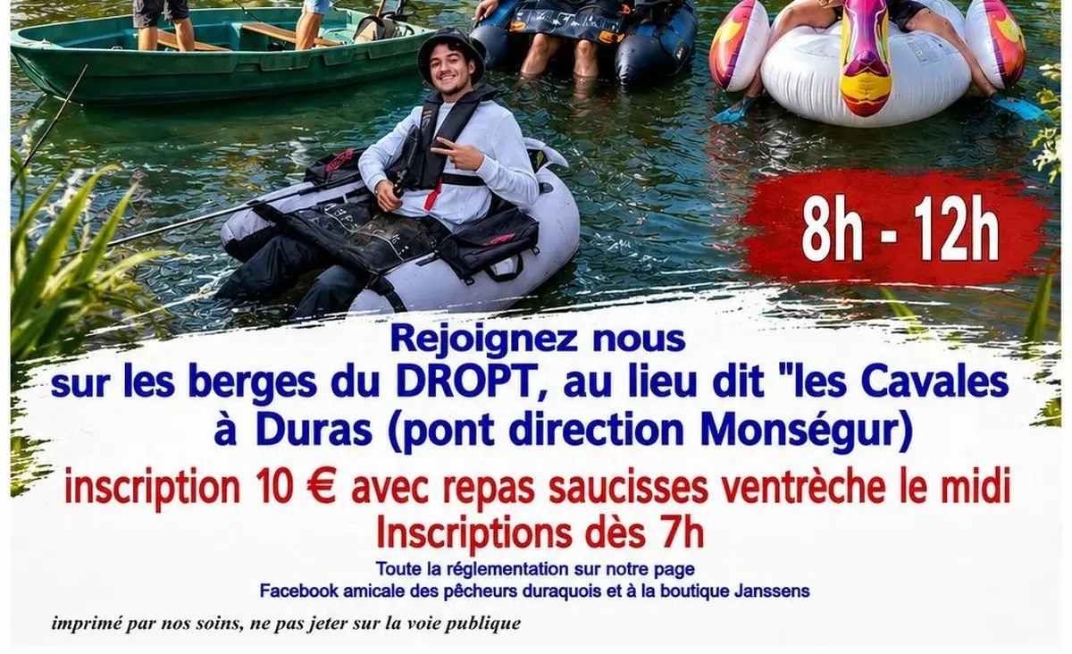 Manifestation Float-tube et Barque à Duras
