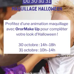 Maquillage d'Halloween à Marques Avenue