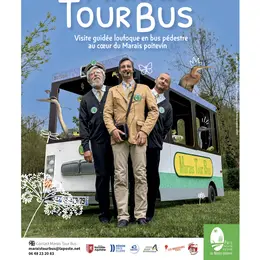 Marais Tour Bus visite décalée en bus pédestre à Arçais