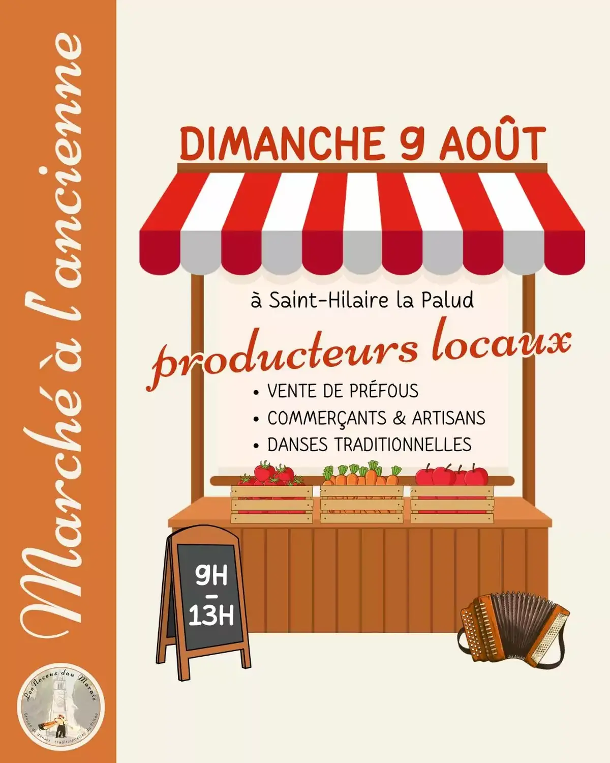 Marché à l’ancienne à Saint Hilaire La Palud