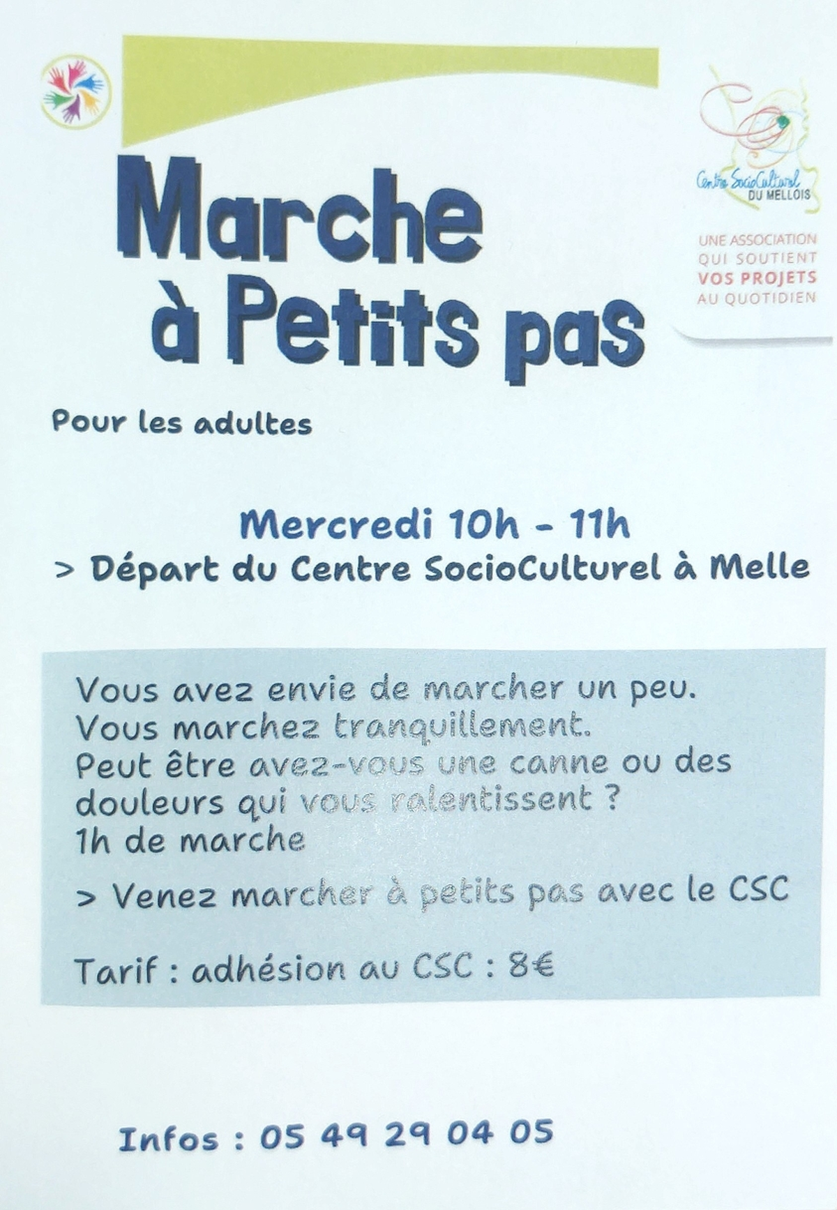 Marche à petits pas