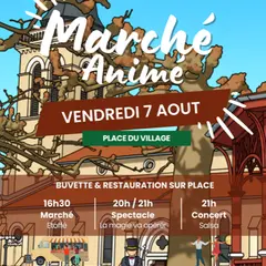 Marché animé
