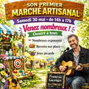 Marché artisanal à Coucy-le-Château