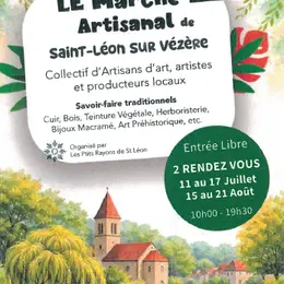 Marché artisanal de Saint Léon sur Vézère