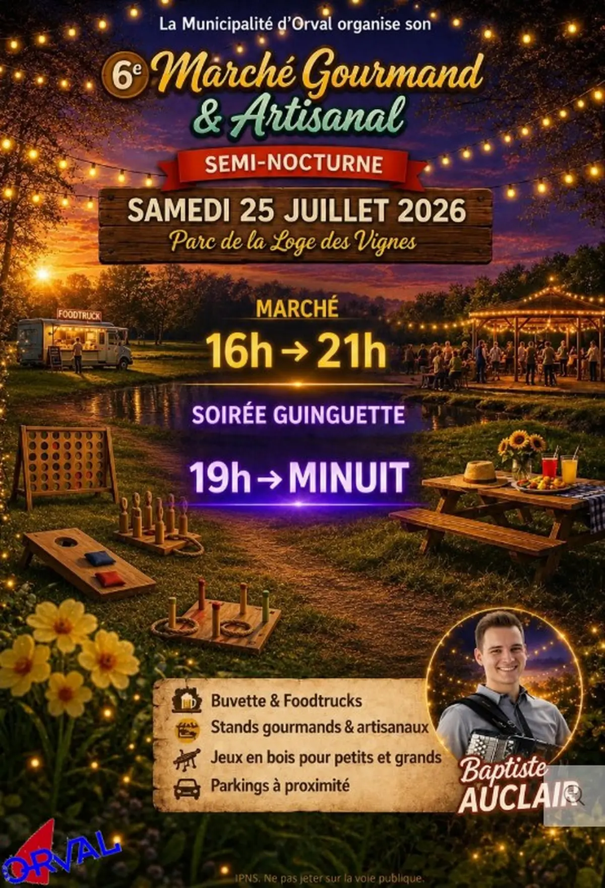 Marché artisanal et gourmand semi-nocturne d'Orval