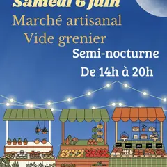 Marché artisanal & vide-greniers semi nocturne