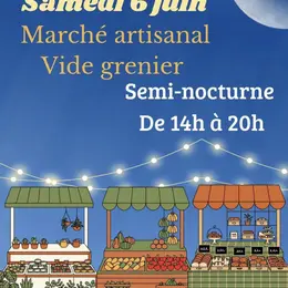 Marché artisanal & vide-greniers semi nocturne