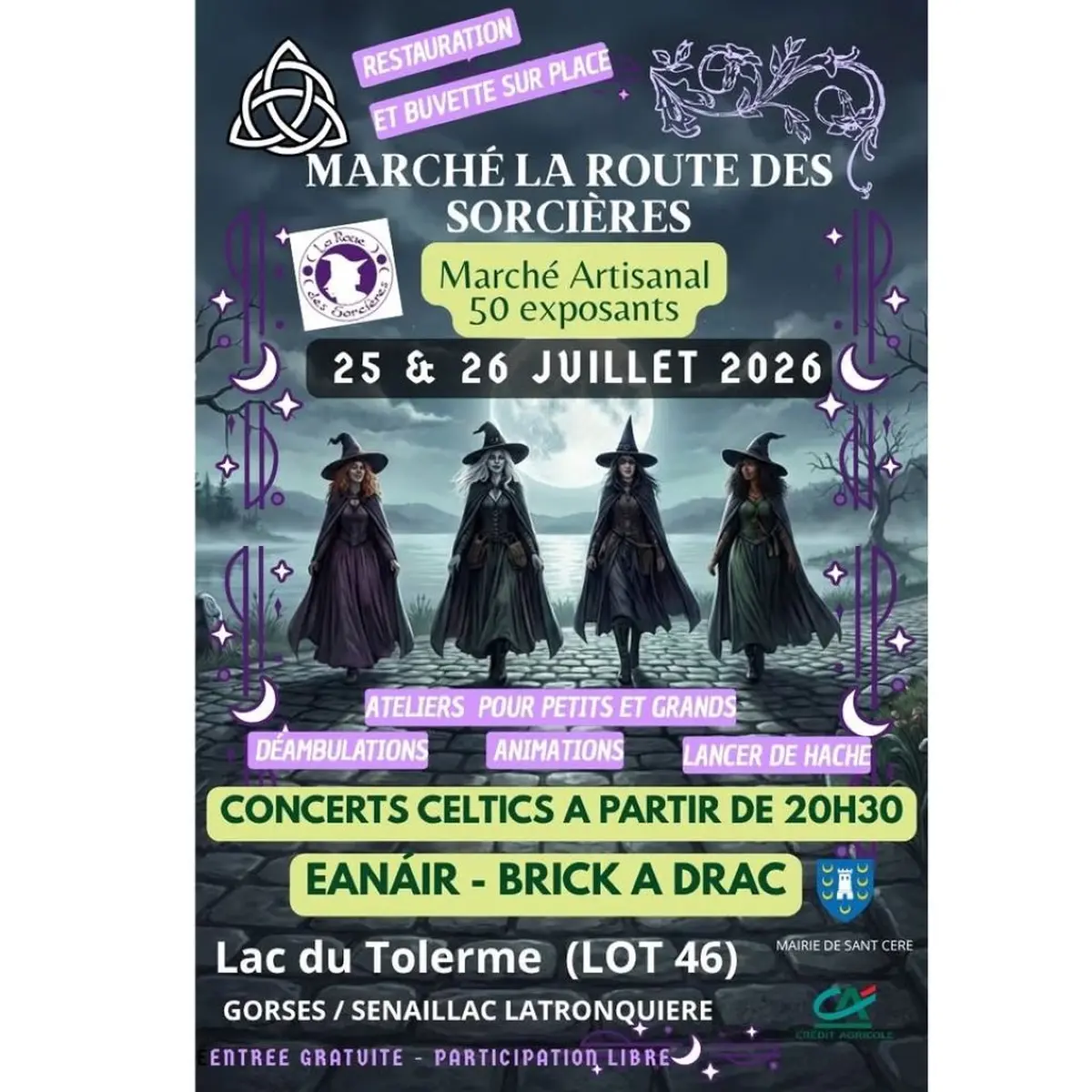 Marché artisanal fantastique au lac du Tolerme