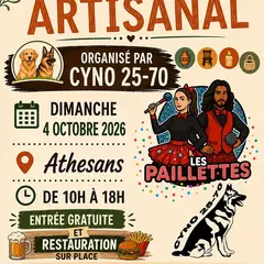Marché artisanal organisé par Cyno 25 70