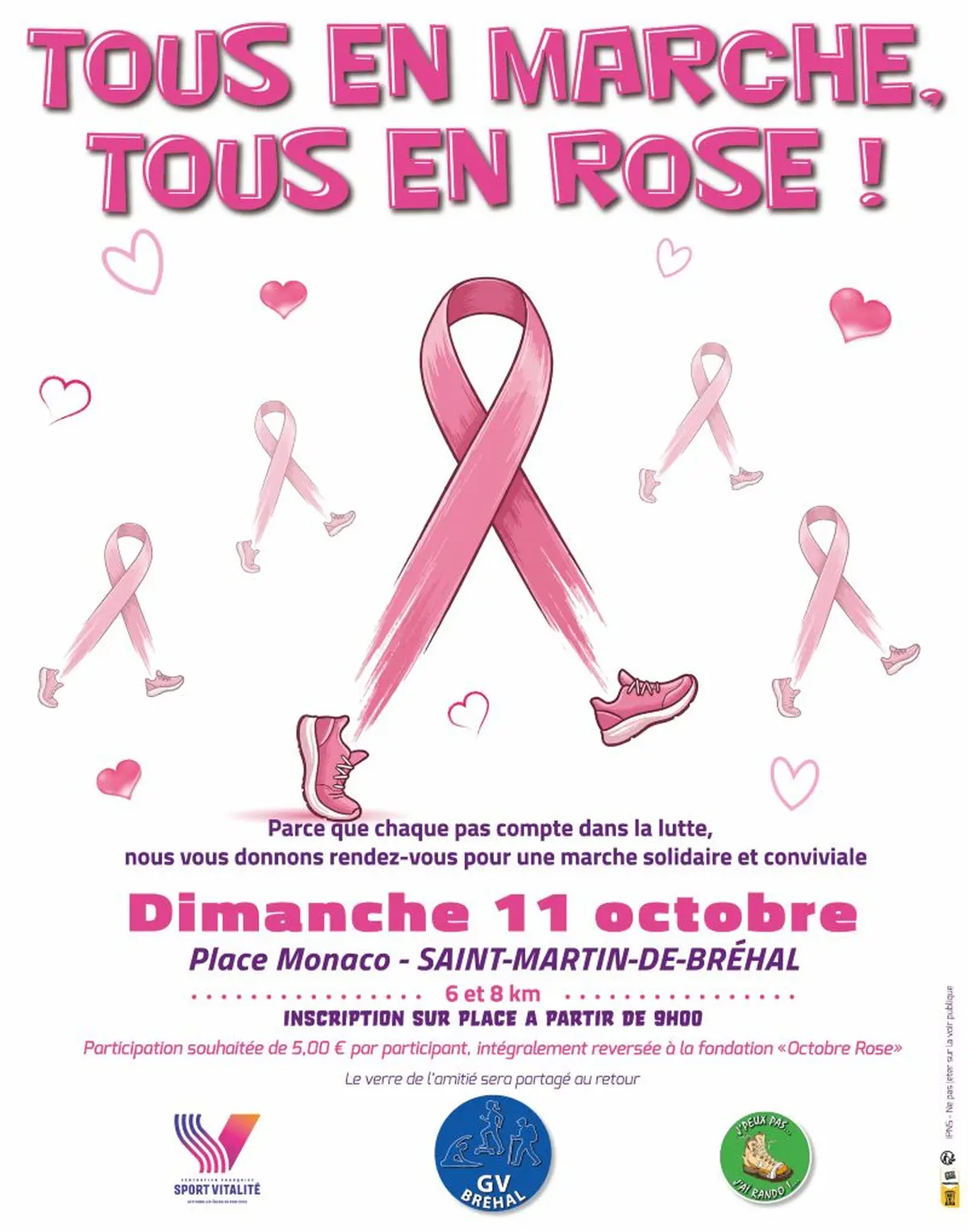 Marche au bénéfice de Octobre Rose