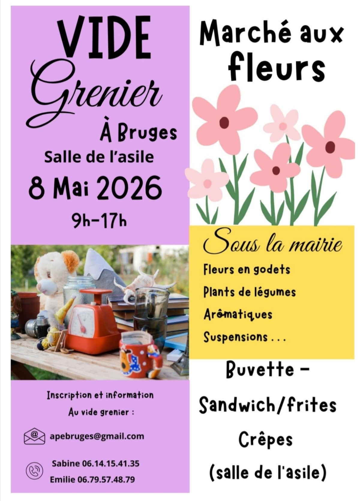 Marché aux fleurs et vide grenier