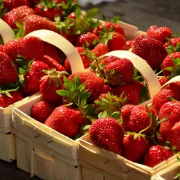 Marché aux fraises