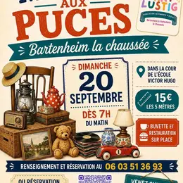 Marché aux puces à Bartenheim-la-Chaussée