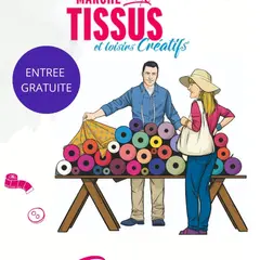 Marché aux tissus au Parc des Expositions de Colmar