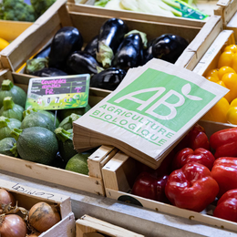 Marché bio de produits cultivés dans le 20e avec Veni verdi