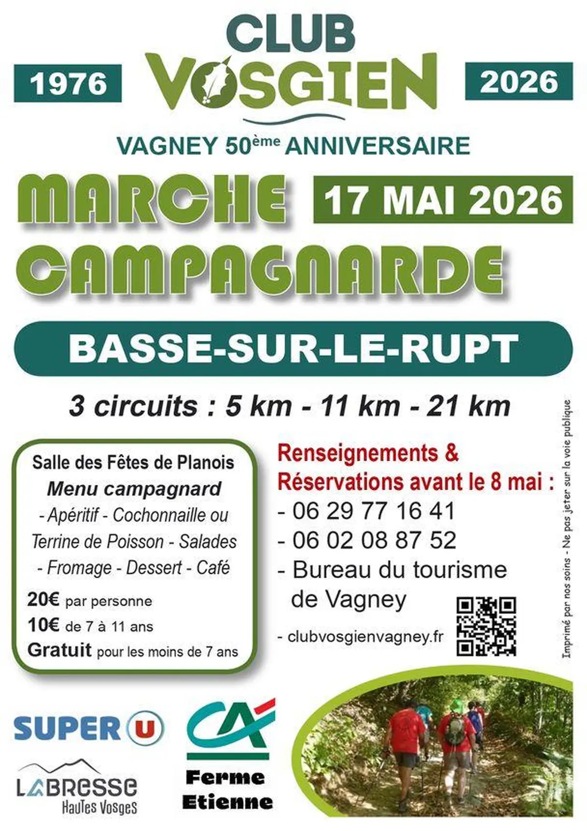 Marche campagnarde du Club Vosgien