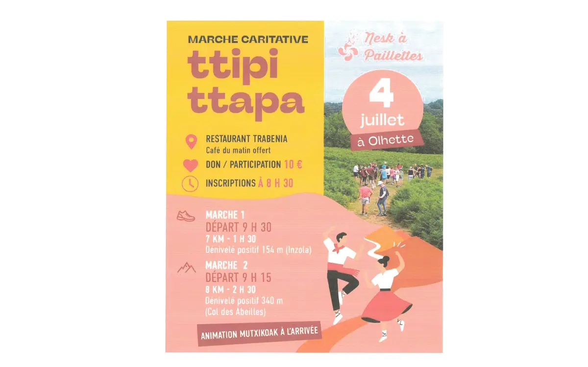 Marche caritative Ttippi ttapa - Nesk à Paillettes
