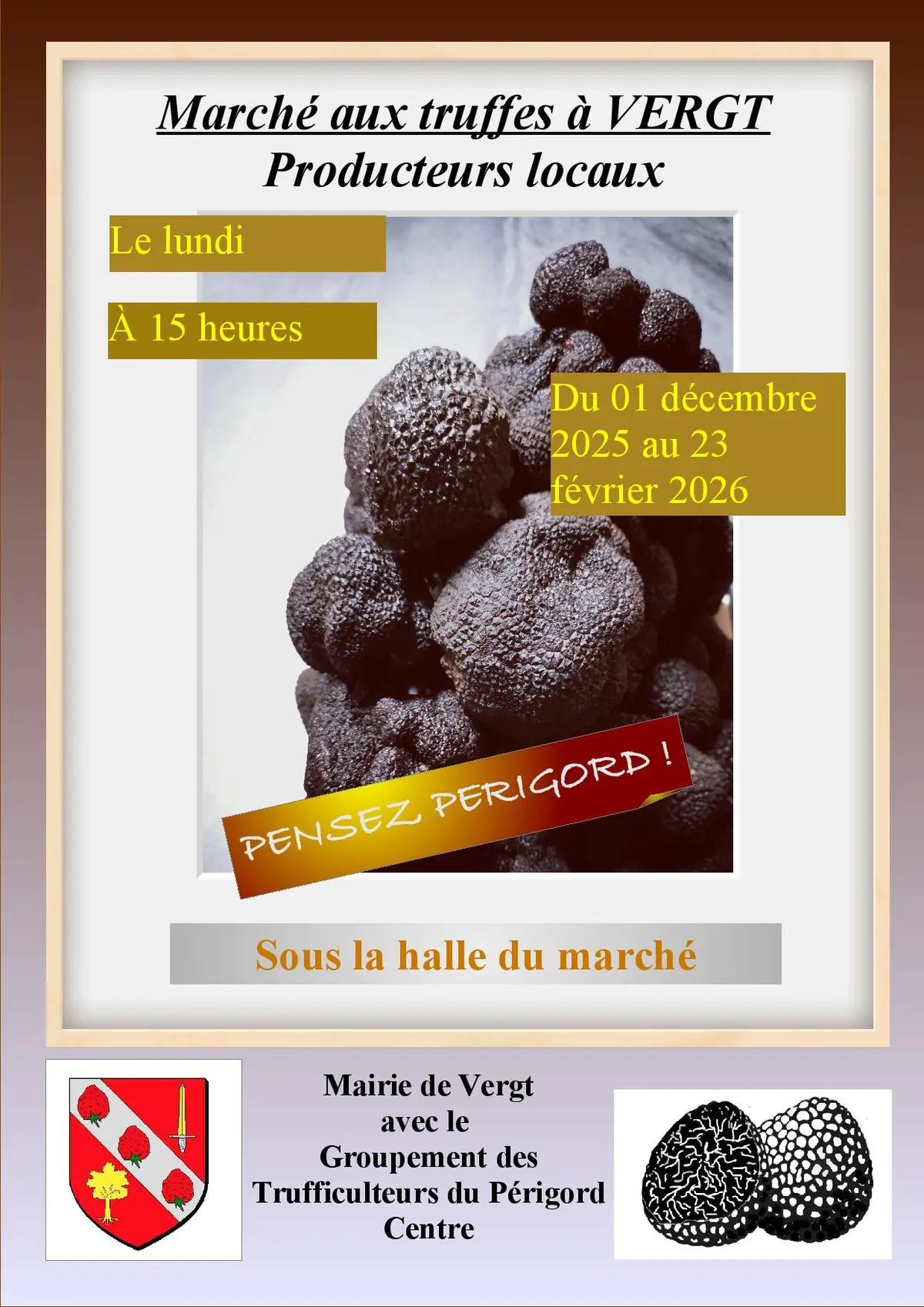 Marché contrôlé aux truffes-VERGT