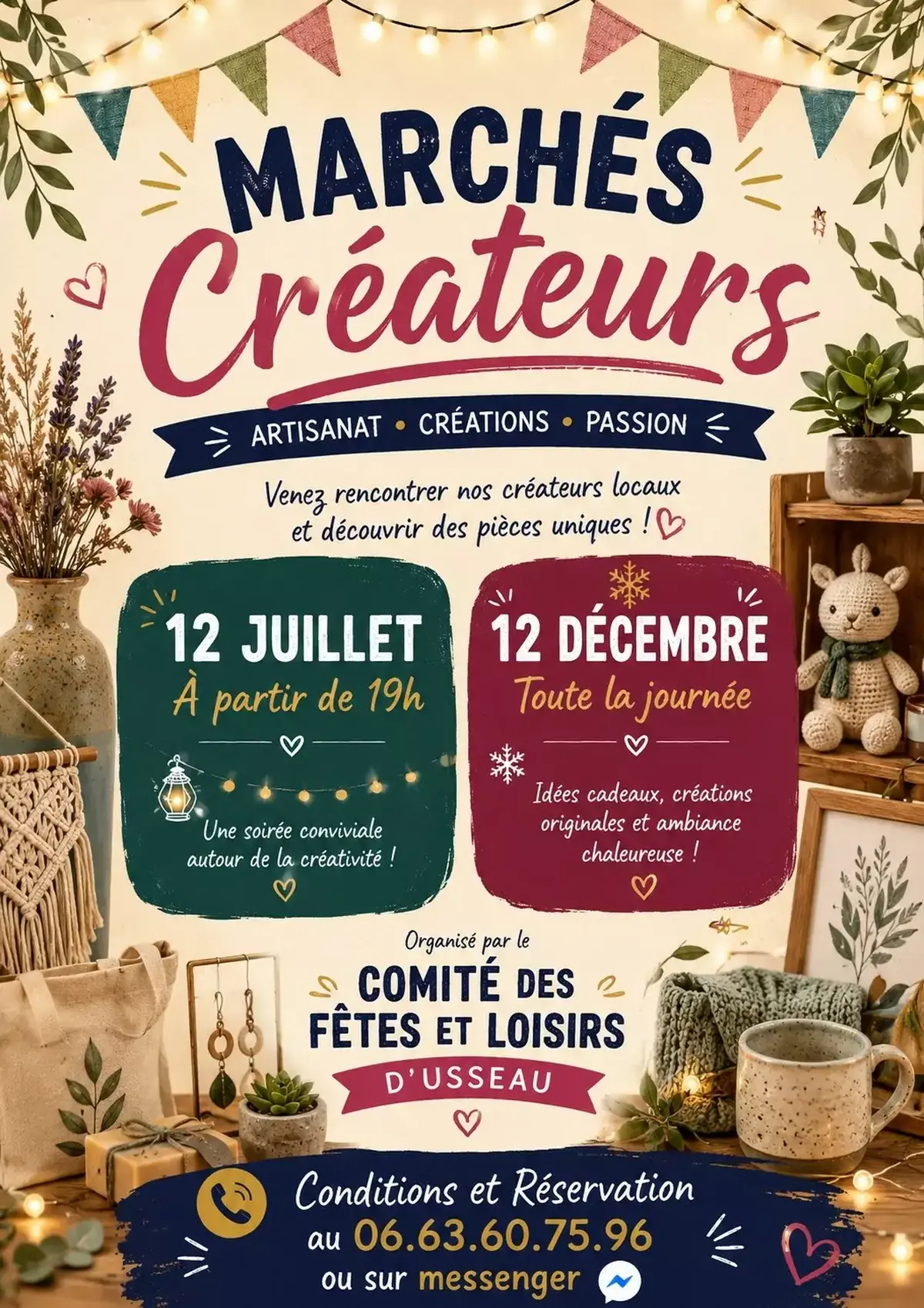Marché créateurs à Val-du-Mignon