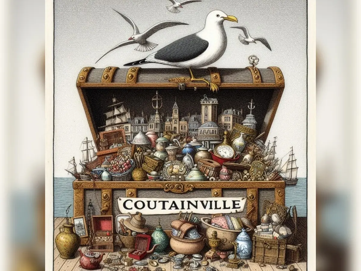 Marché d'antiquités-brocante de Coutainville - Juillet