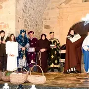 Marché d'artisanat d'art et pastorale autour d'une crèche vivante