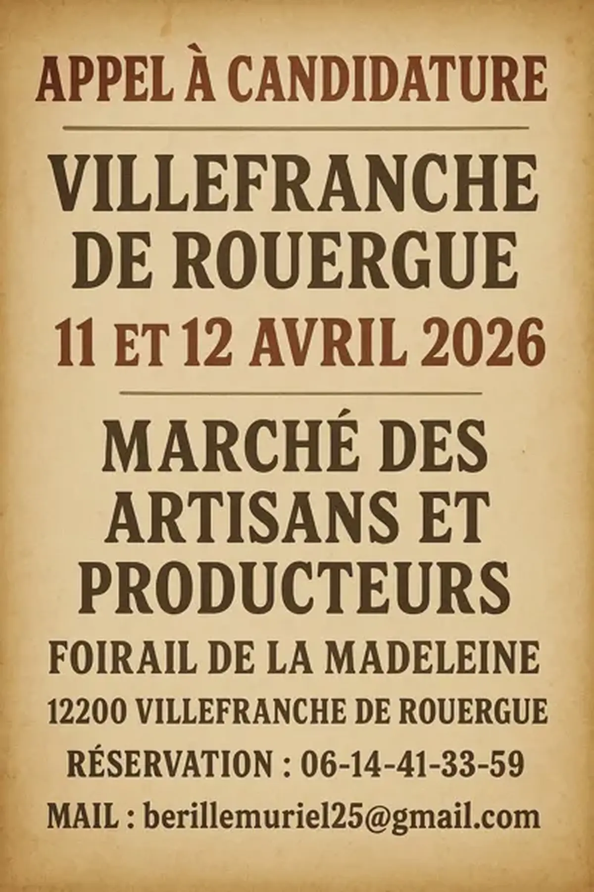 Marché d'artisans et de producteurs