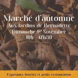 Marché d'automne aux jardins de Bernadette