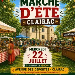 Marché d'été à Clairac