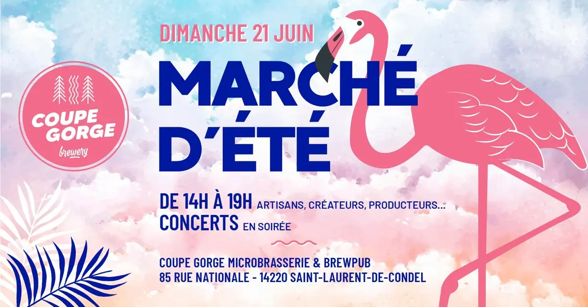 Marché d'été à la Brasserie Coupe Gorge