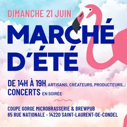 Marché d'été à la Brasserie Coupe Gorge
