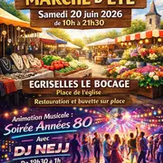 Marché d'été et soirée années 80's